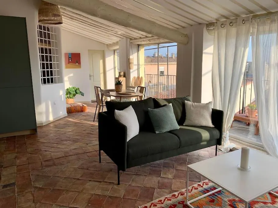 Апартаменты Magnifique Appart Terrasse Et Vue Sur Les Toits Экс-ан-Прованс Франция